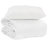 vidaXL Sommer dyne med pude 2 pcs Hvid Microfiber