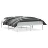 vidaXL sengeramme 150x200 cm metal hvid