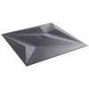 vidaXL V&aelig;gpaneler Stjerne 12 pcs Star Gr&aring; 50 x 50 cm XPS Skum