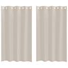 vidaXL Voile Gardin 2 stk. Sandfarvet 175 x 140 cm Polyester