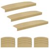 vidaXL Trinm&aring;tter 15 stk. 56 x 17 x 3 cm Beige Polyester halvrund