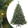 vidaXL Kunstigt juletr&aelig; med 150 LED'er Gr&oslash;n 120 cm PE og PVC