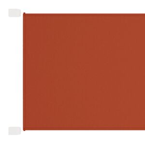 vidaXL lodret markise 140x360 cm oxfordstof terrakottafarvet
