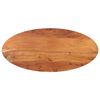 vidaXL bordplade 110x50x3,8 cm oval massivt akacietr&aelig;