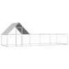 vidaXL h&oslash;nseg&aring;rd 6x2x2 m galvaniseret st&aring;l