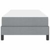 vidaXL Box spring seng med madras Lysegrå 80 x 200 cm Stof