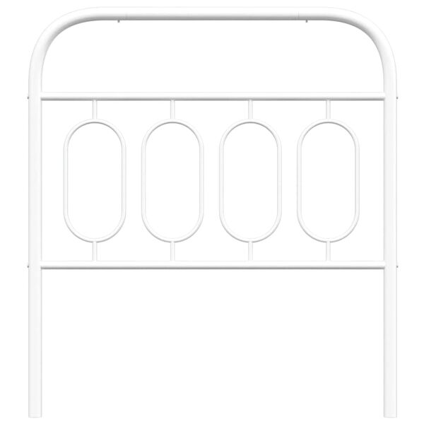 vidaXL udskiftningsgavl 90 cm metal hvid