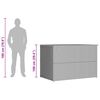 vidaXL udendørs opbevaringskasse 150x100x100 cm polyrattan brun