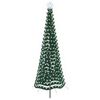 vidaXL LED-glimmerjuletr&aelig; med jordspyd EKENAS 250 cm 370 LED'er