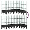 vidaXL plantekasse med espalier 200x160x142,5 cm PP sort