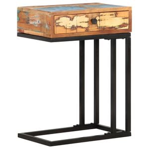 vidaXL U-formet sidebord 45x30x61 cm massivt genbrugstr&aelig;