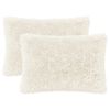 vidaXL Pude med pude HEERLEN 2 stk. Hvid PV Fleece