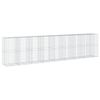 vidaXL gabionkurv med cover 850x100x200 cm galvaniseret jern