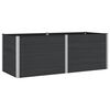vidaXL H&oslash;jbed Sort 250 x 100 x 91 cm WPC og Aluminium