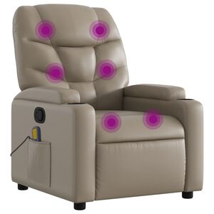 vidaXL massagestol kunstl&aelig;der cappuccino