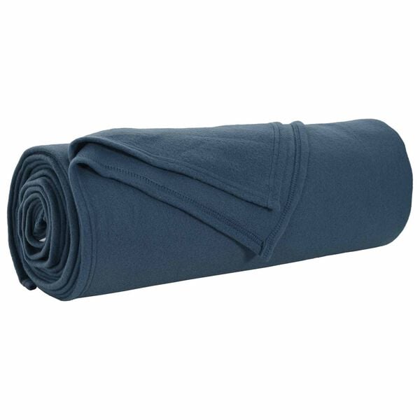 vidaXL Kastet&aelig;pper 6 pcs M&oslash;rkebl&aring; 280 x 210 cm Fleece