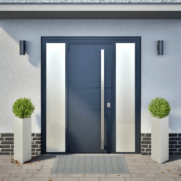 vidaXL plantekrukker 2 stk. 30x26x75 cm trekantet rustfrit st&aring;l sort