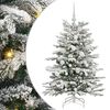 vidaXL Kunstigt Hinged Juletr&aelig; Hvid 120 cm PE og PVC