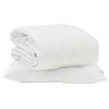 vidaXL Sommer dyne med pude 2 stk. Hvid Microfiber