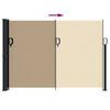 vidaXL sammenrullelig sidemarkise 140x500 cm beige