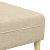vidaXL Stue Sofa 3 pcs Creme Polyester