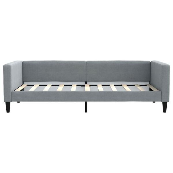 vidaXL daybed 90x190 cm stof lysegr&aring;