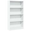 vidaXL bogreol 80x24x143 cm konstrueret tr&aelig; hvid