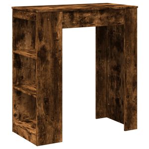 vidaXL barbord med stativer 95x47x103,5 cm konstrueret tr&aelig; r&oslash;get eg