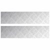 vidaXL Trappe Tread 2 stk. 80 x 20 cm S&oslash;lv Aluminium Rektangul&aelig;r