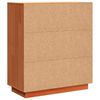 vidaXL Sideboard Voks brun 70 x 34 x 80 cm Massiv fyrretr&aelig;