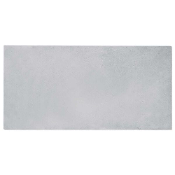 vidaXL Faux Kanin Pels Tæppe Olite Grå 100 x 200 cm Polyester