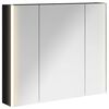 vidaXL Badev&aelig;relsesspejlskab Sort eg 83,5 x 15,5 x 70 cm