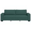 vidaXL 3-personers sofa 220x77x82 cm stof m&oslash;rkegr&oslash;n