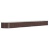 vidaXL plantekrukke 440x80x36 cm galvaniseret st&aring;l brun