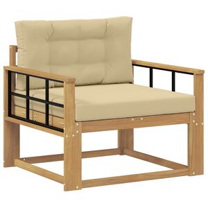 vidaXL Udend&oslash;rs Mellem Sofa Polyester Hvid