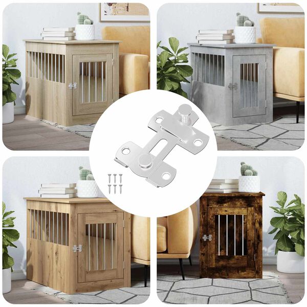 vidaXL D&oslash;rklinke 12 pcs S&oslash;lv 70 x 8 mm St&aring;l