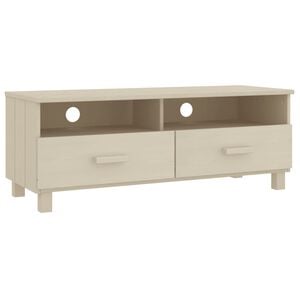 vidaXL tv-skab HAMAR 106x40x40 cm massivt fyrretr&aelig; honningbrun