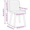vidaXL spisebordsstole 4 stk. stof lysegr&aring;