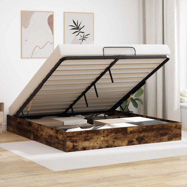 vidaXL Ottoman Sengestel R&oslash;get Eg 203 x 160 x 25 cm Konstrueret tr&aelig;