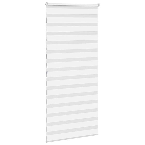 vidaXL zebragardin hvid 95x200 cm stofbredde 90,9 cm polyester