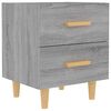 vidaXL sengeborde 40x35x47,5 cm gr&aring; sonoma-eg