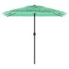 vidaXL haveparasol med st&aring;lstang 248x248x248 cm gr&oslash;n
