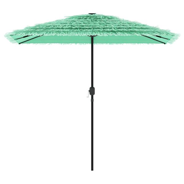 vidaXL haveparasol med st&aring;lstang 248x248x248 cm gr&oslash;n
