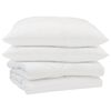 vidaXL Sommer dyne med pude 3 stk. Hvid Mikrofiber
