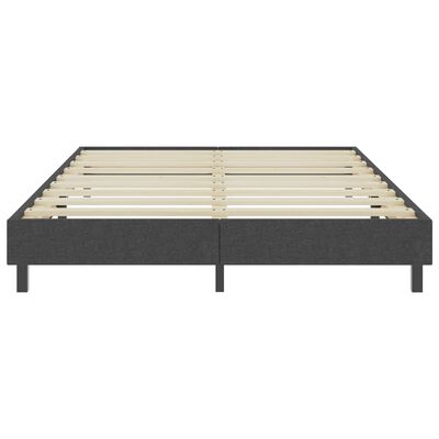 vidaXL sengestel til boxmadras 160x200 cm stof grå