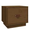 vidaXL sengebord 40x34x35 cm massivt fyrretr&aelig; gyldenbrun