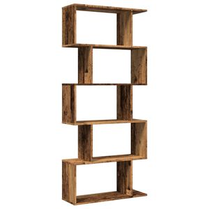 vidaXL bogreol/rumdeler 70x24x161 cm 5 niveauer konstrueret tr&aelig;