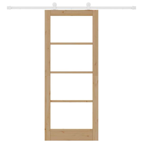 vidaXL Skyded&oslash;r ORKDAL Naturfarvet 83 x 202 cm