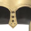 vidaXL græsk krigshjelm til rollespil antik stål messingfarvet