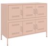 vidaXL skab 100,5x39x79 cm st&aring;l lyser&oslash;d